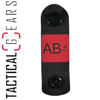 NIGHTSTRIPES MOLLESCHLAUFE BLUTGRUPPE AB+ POS SCHWARZ/RAHMEN ROT